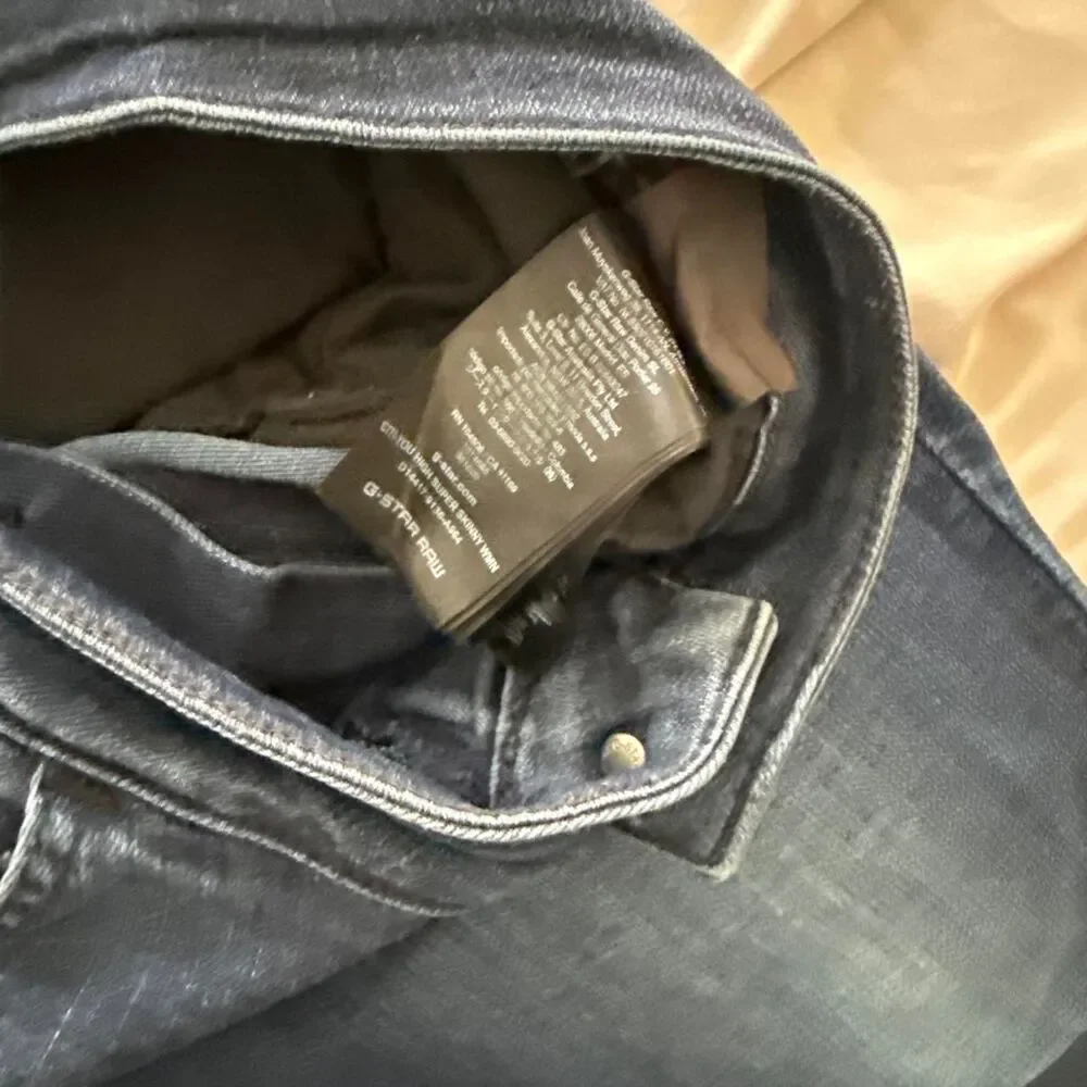 G-star Men's Navy and Blue Jeans